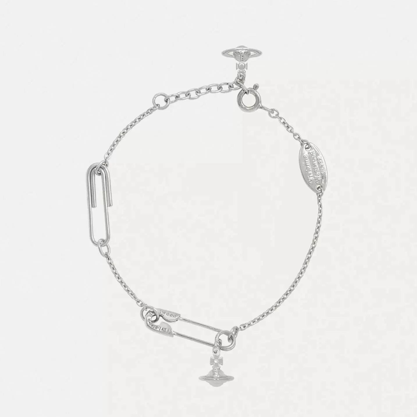 Safety Pin Saturn Bracelet