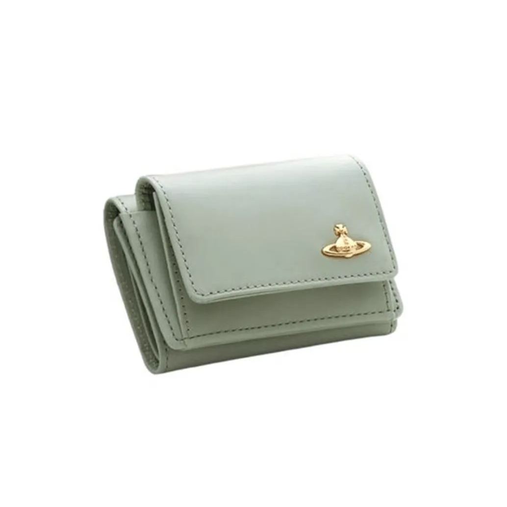 Leather Card Holder Tri-fold Wallet