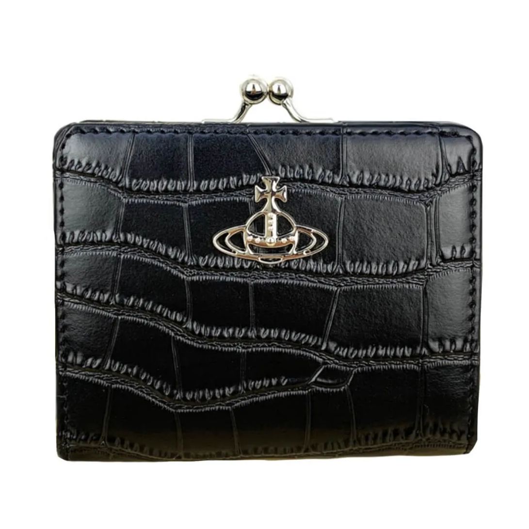 NEW-Leather Two-fold Saturn Wallet