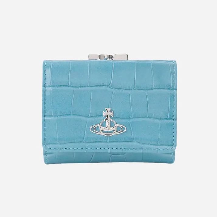 NEW-Leather Tri-fold Saturn Wallet