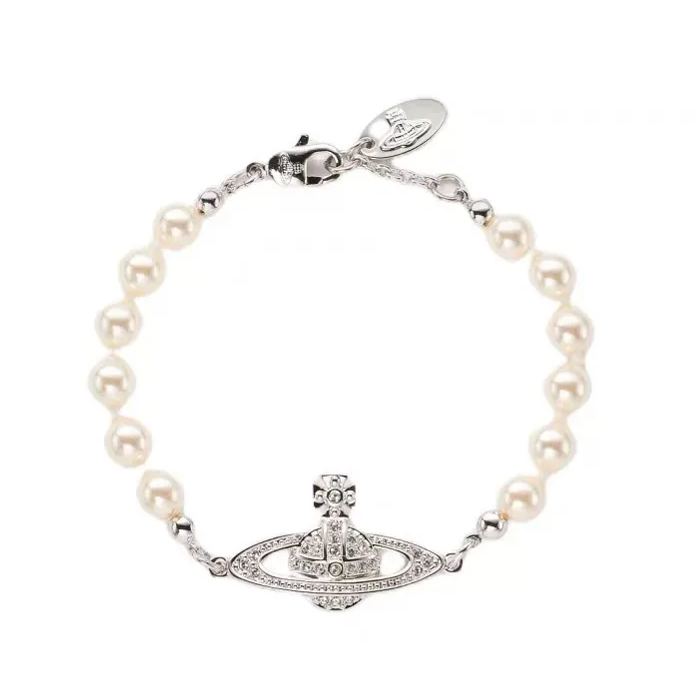 6 Pearls Mini Bas Relief Pearl Bracelet