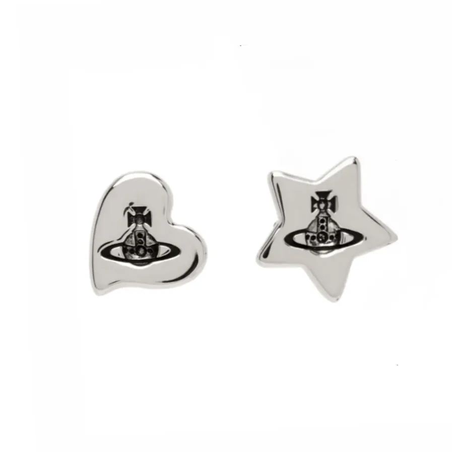 Heart Pentagram Saturn Earrings