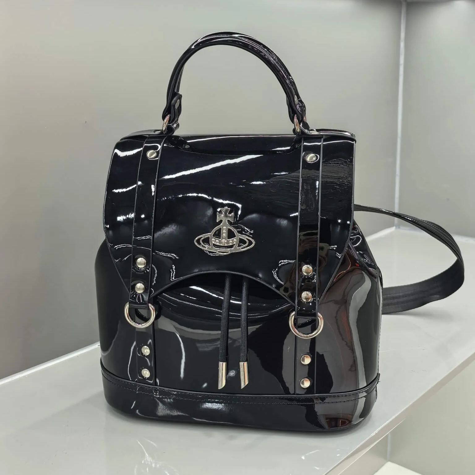 4 Colors Max Leather Saturn Shoulder Bag