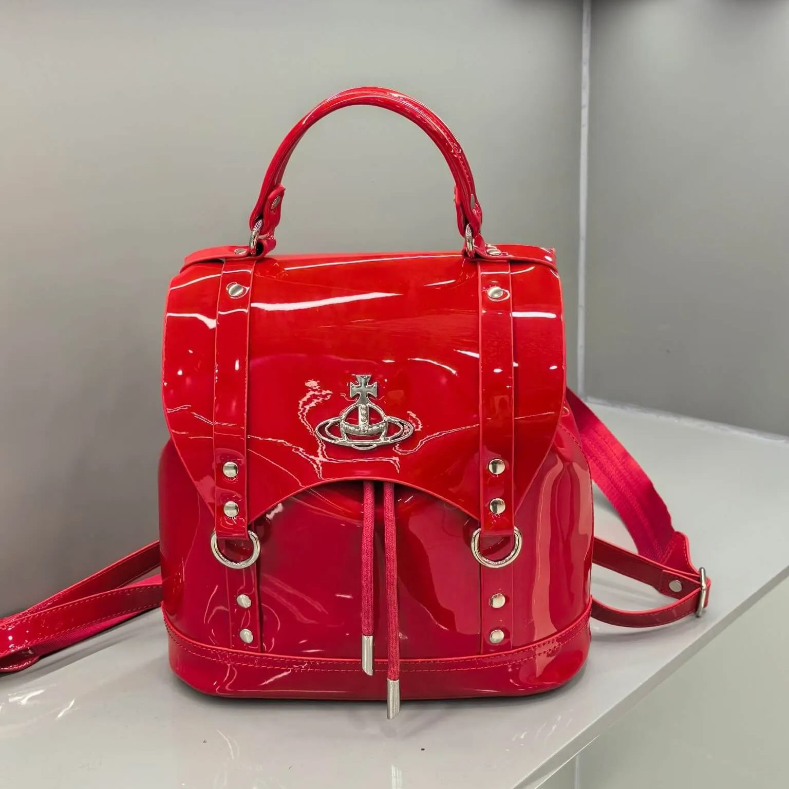 4 Colors Max Leather Saturn Shoulder Bag