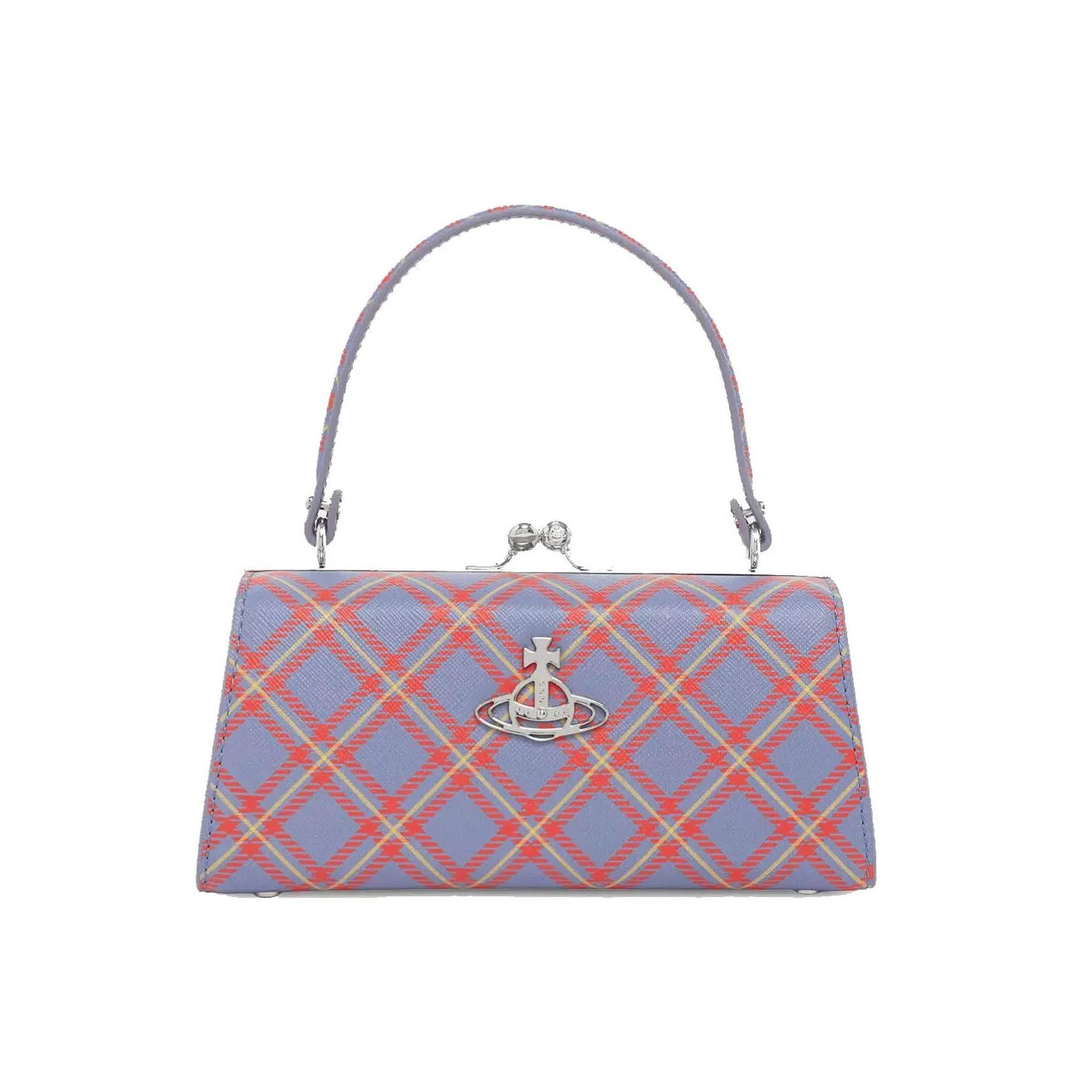 NEW-8 Styles Blue Plaid Bag