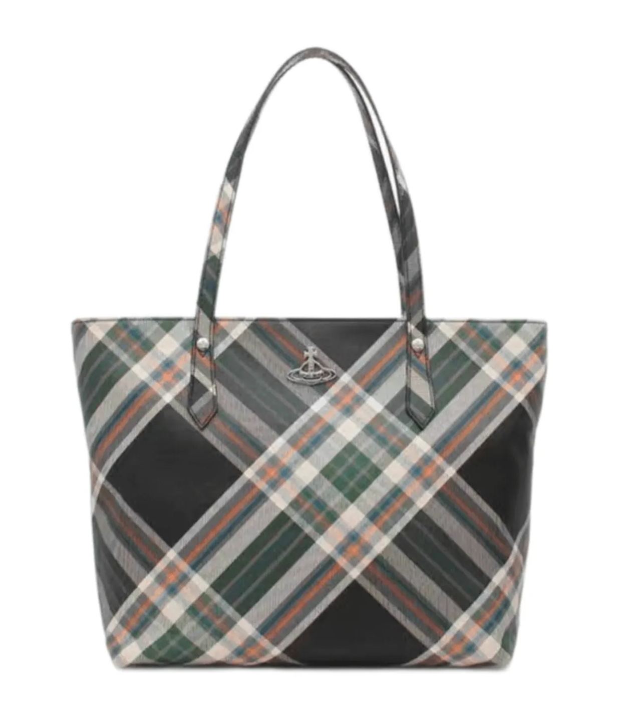 2 Colors Plaid Saturn Messenger Bag