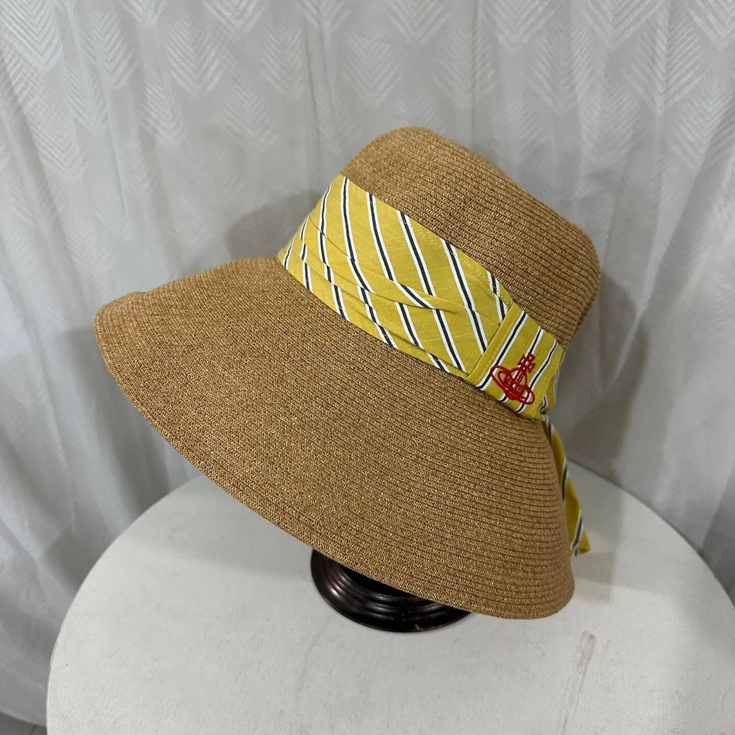 4 Colors Silk Ribbon Straw Hat