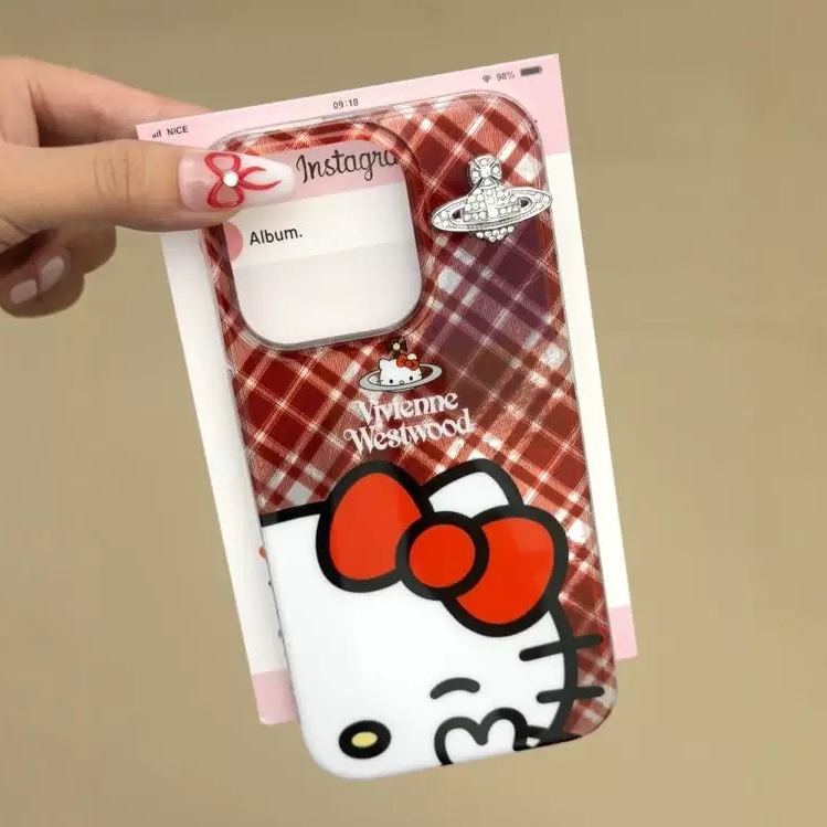 2 Colors HelloKitty Saturn Phone Case