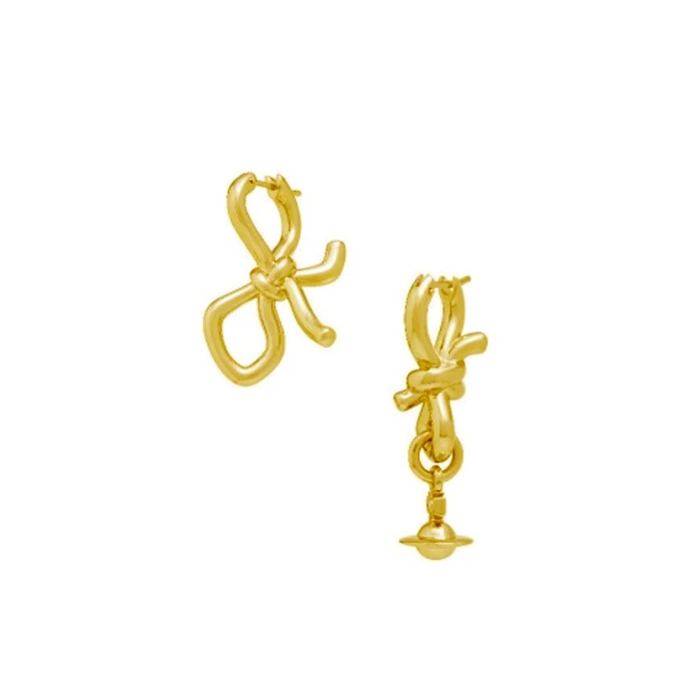 [Copy]2 Colors Harp Saturn Earrings
