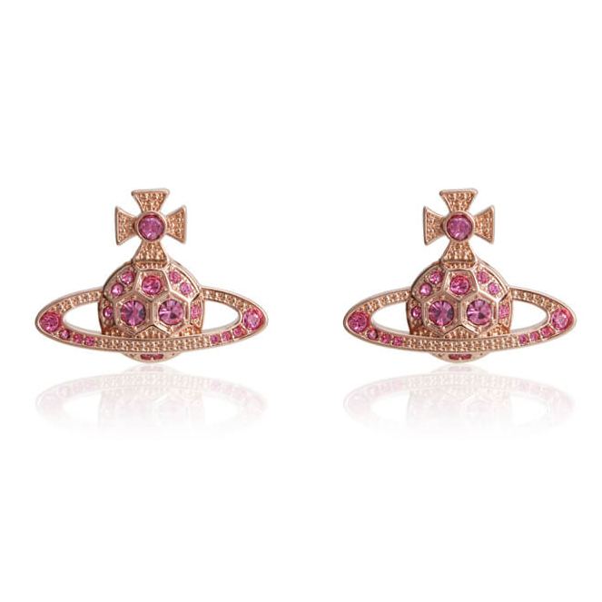 4 Colors Honeycomb Diamond Saturn Earrings