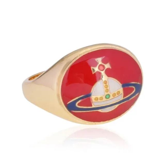 Enamel Pearl Ring