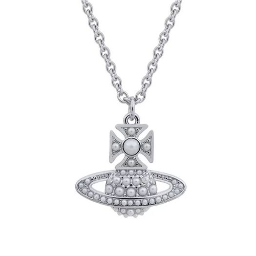 LUZIA Full Pearl Flat Necklace