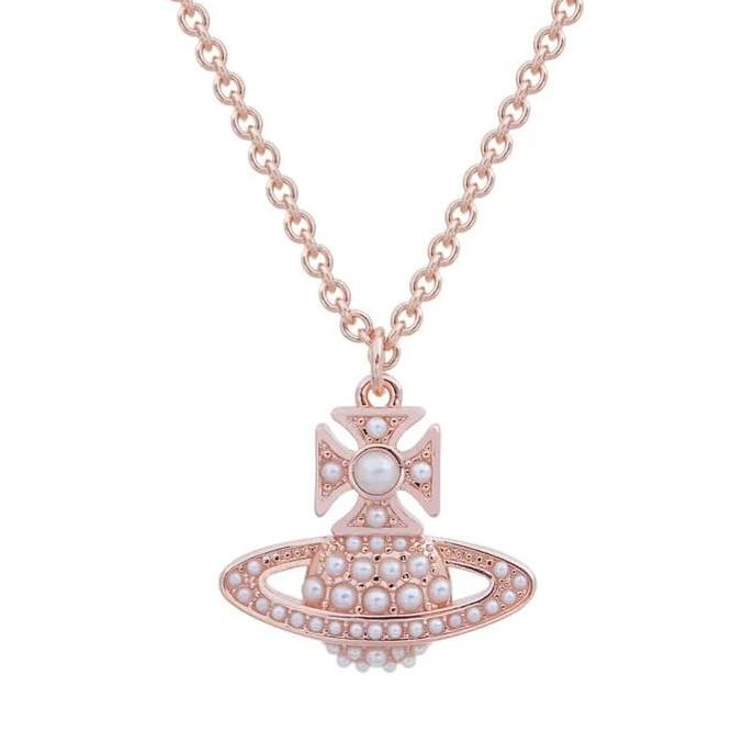LUZIA Full Pearl Flat Necklace