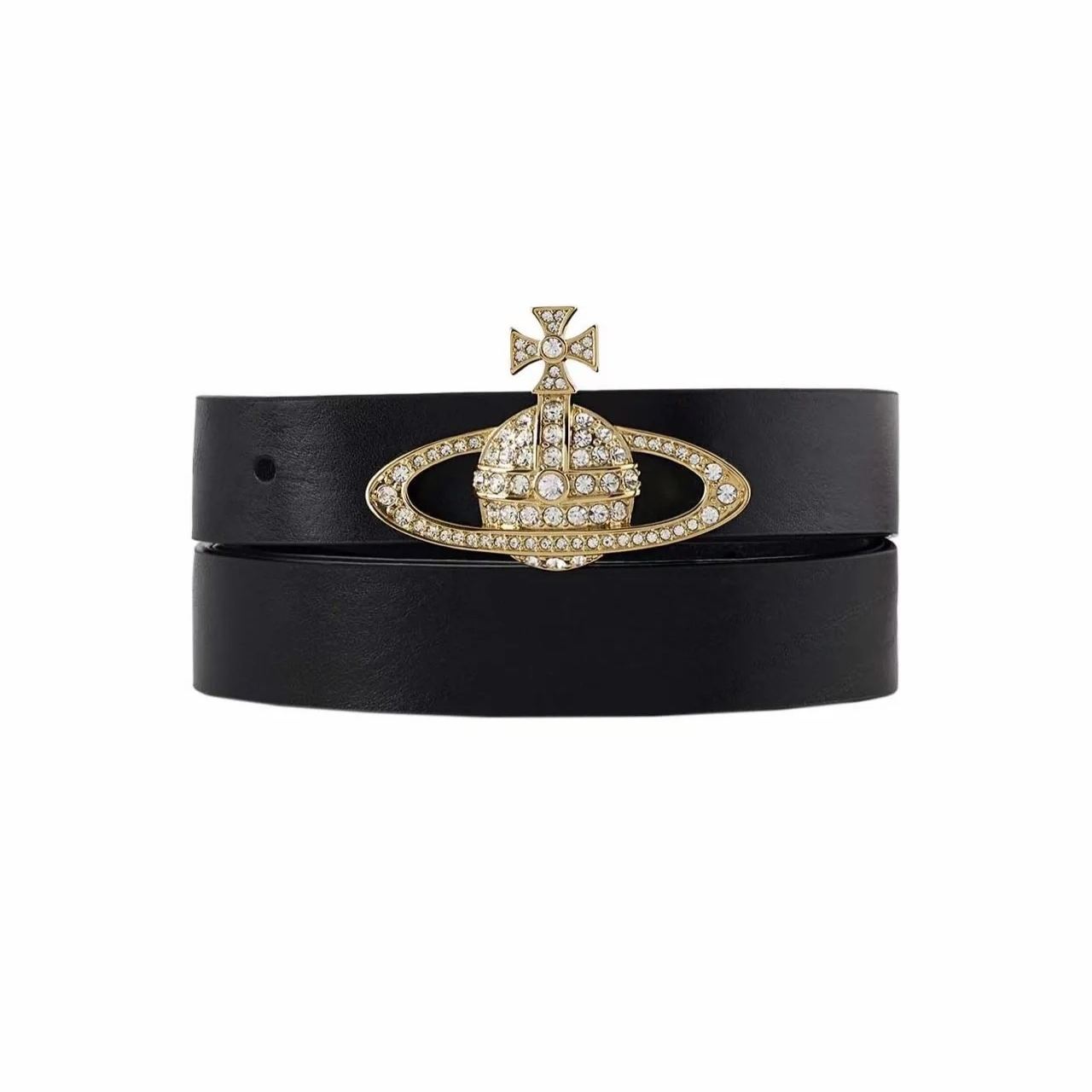 Leather Full Diamond Saturn Belt