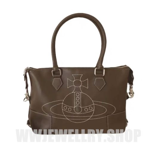 2 Colors Vintage Leather Saturn Bag