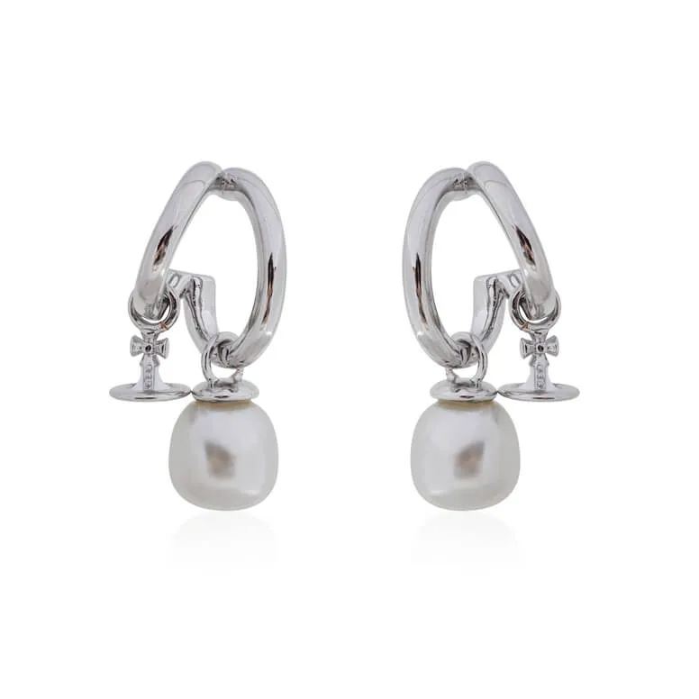 MARELLA Double Hoop Shaped Bead Earrings