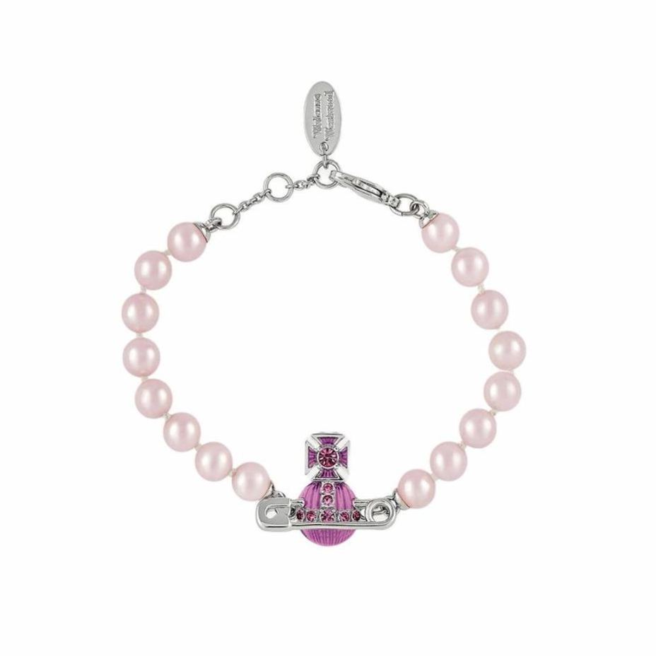 2 Colors KITTY Pin Lacquered Saturn Pearl Bracelet