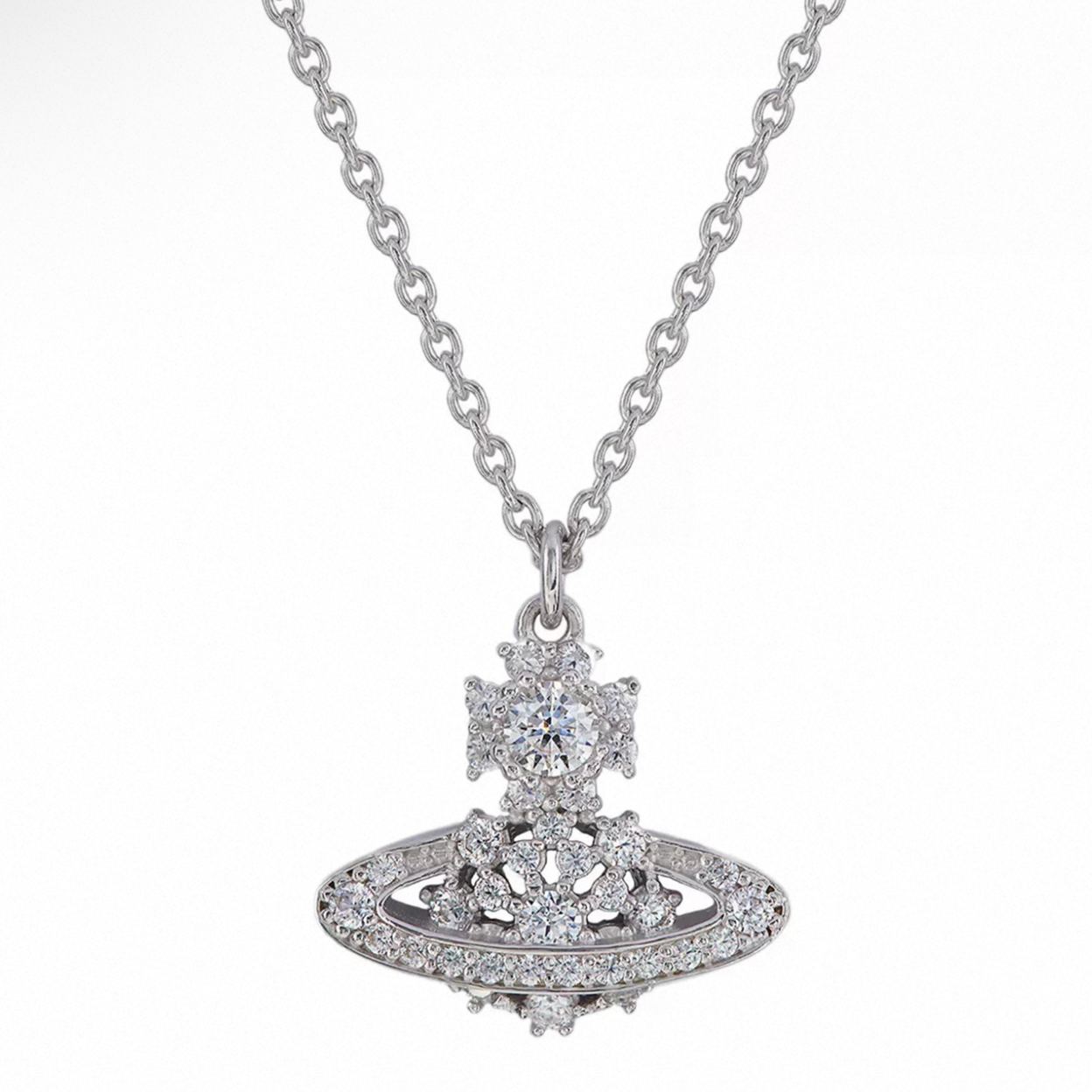 Narcissa Snowflake Saturn Necklace