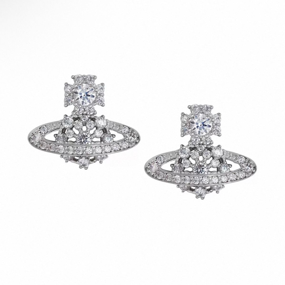 NARCISSA Snowflake Saturn Earrings