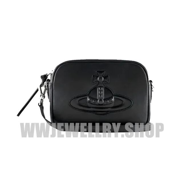 2 Colors Leather Embossed Saturn Bag
