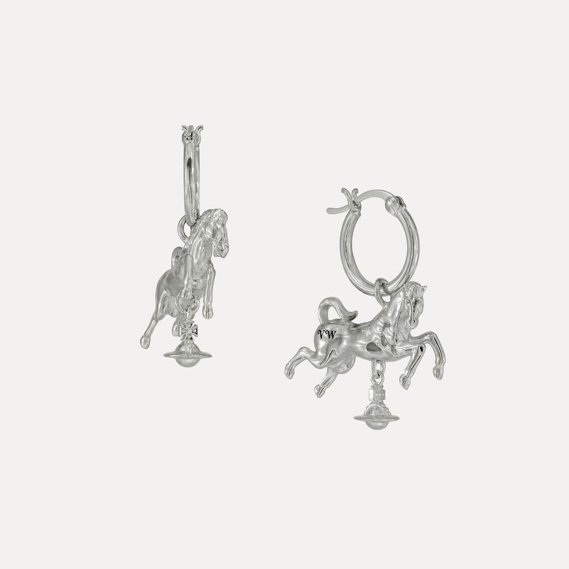 Horse Hoop Earrings