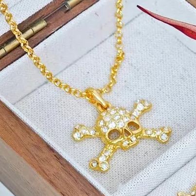 5 Colors Small Skull Necklace