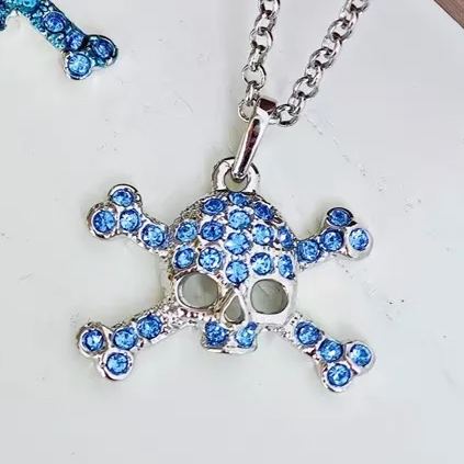 5 Colors Small Skull Necklace