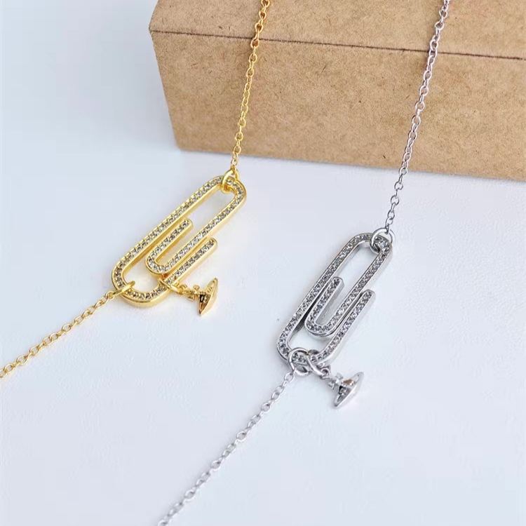 2 Colors Clip Diamond Bracelets