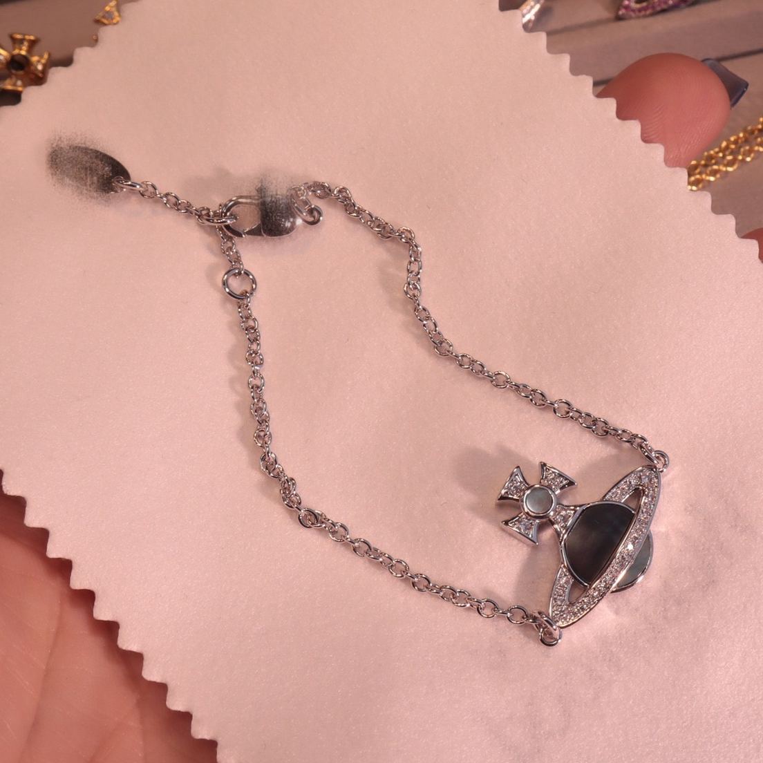 5 Colors RINA Diamond Shell Saturn Bracelets