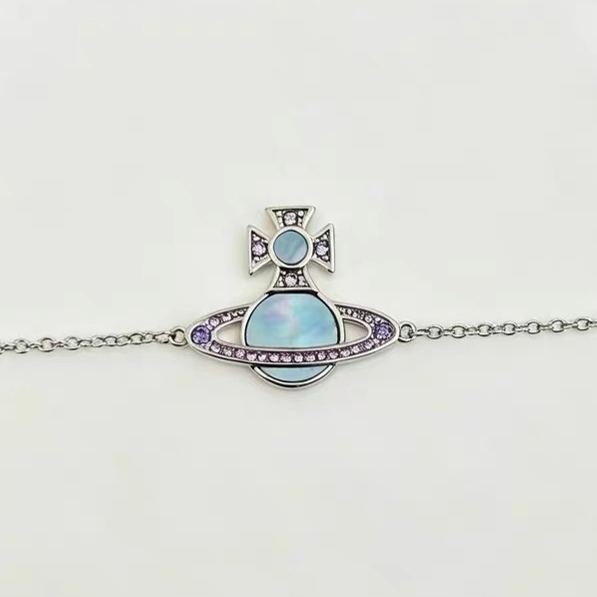 5 Colors RINA Diamond Shell Saturn Bracelets