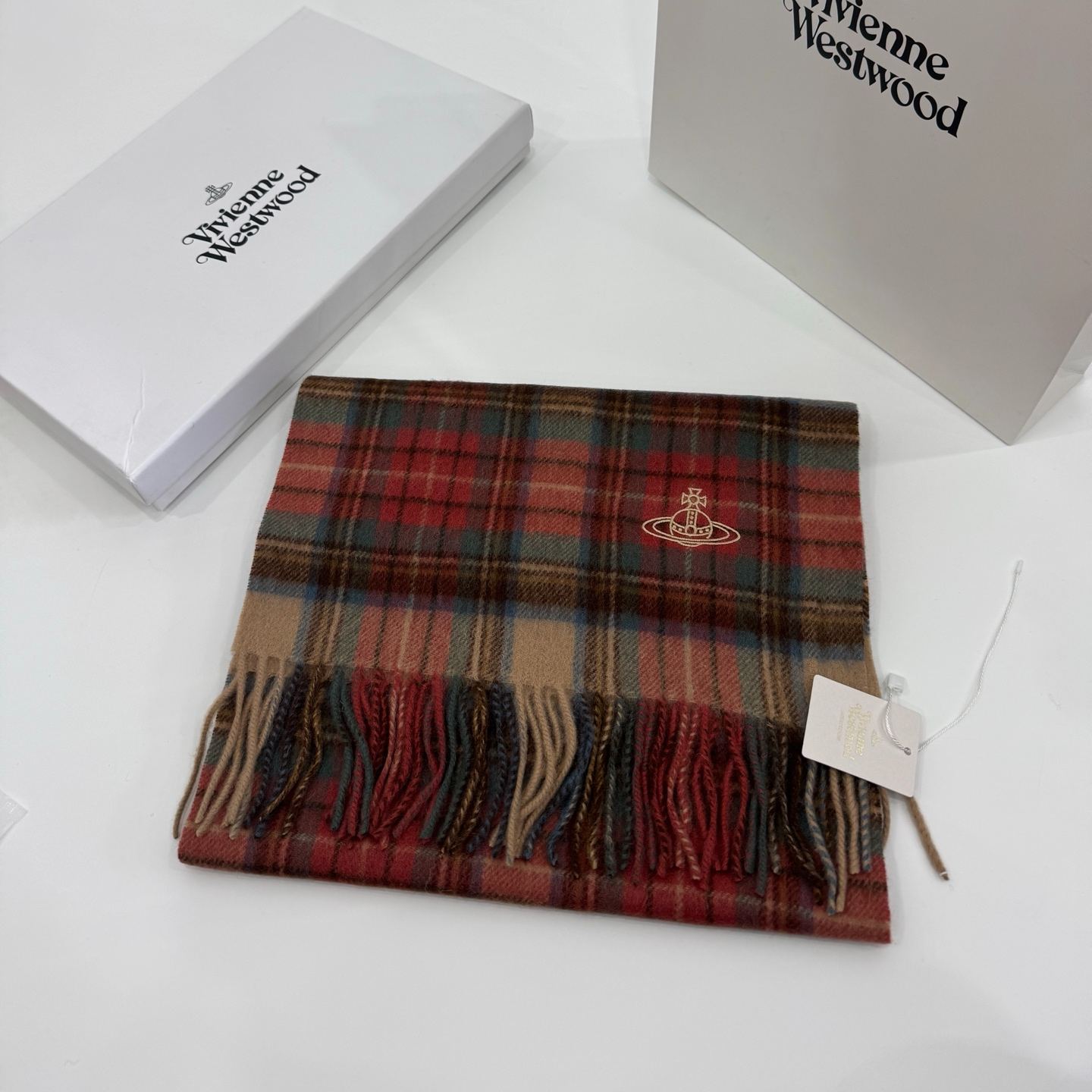 2 Colors Plaid Scarf