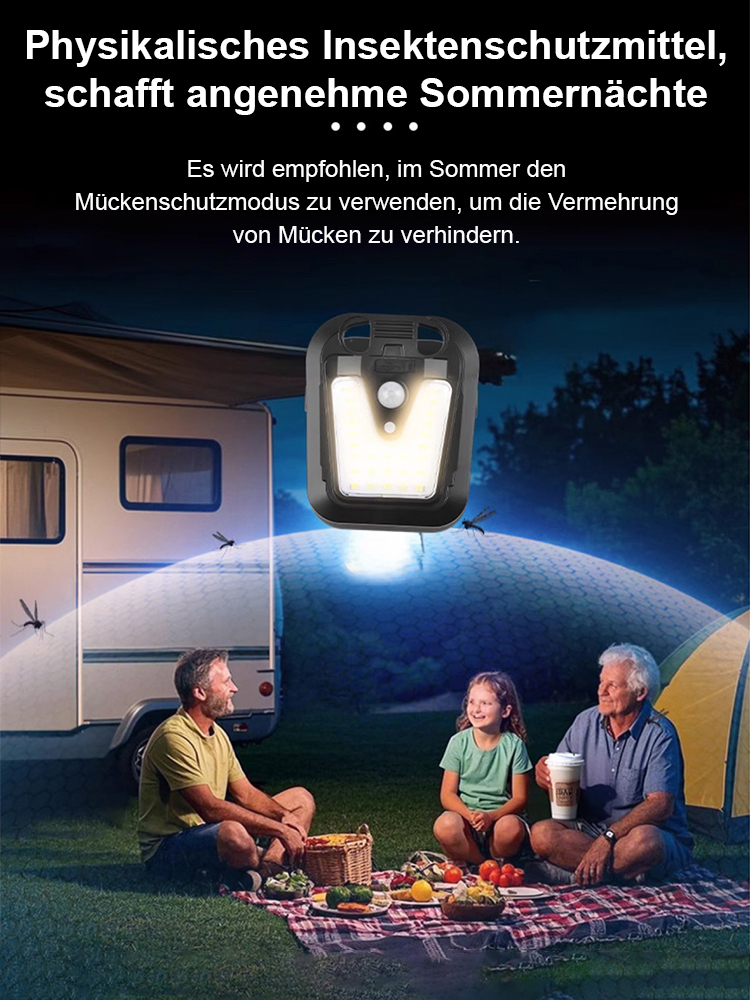 Intelligente, bewegungsaktivierte Solar-Clip-On-Leuchte