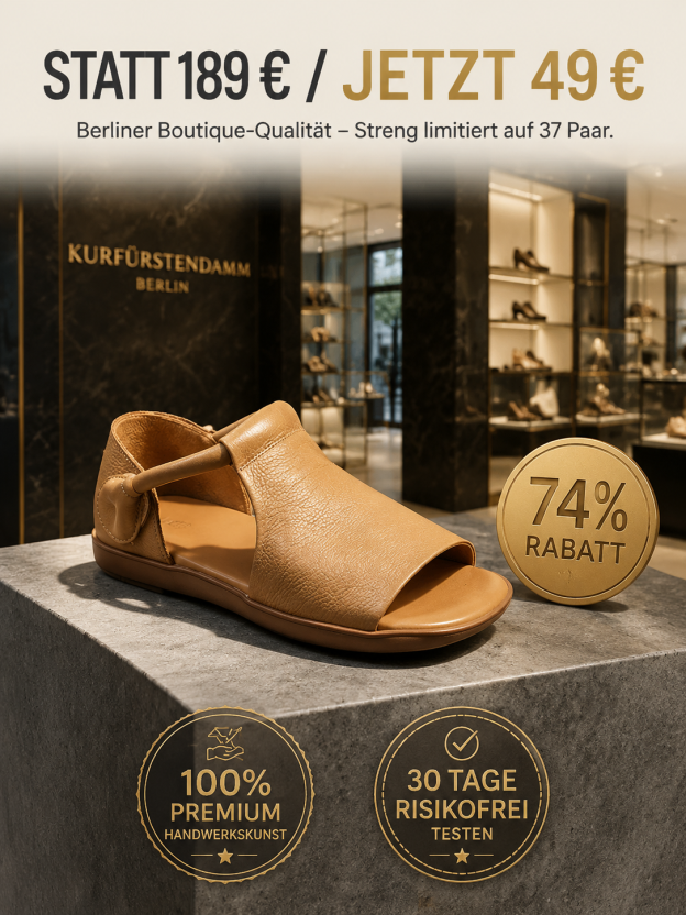 Handgefertigte Sandalen aus reinem Rindsleder