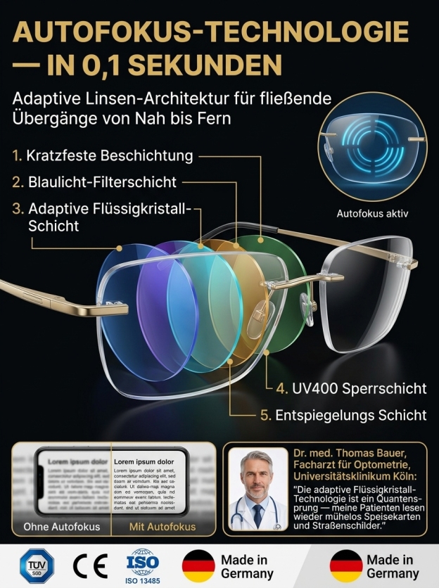 👁️【Blindstellenfreie Gleitsichtbrille】Intelligente Gleitsichtbrille✨Deutsche Forschungskooperation