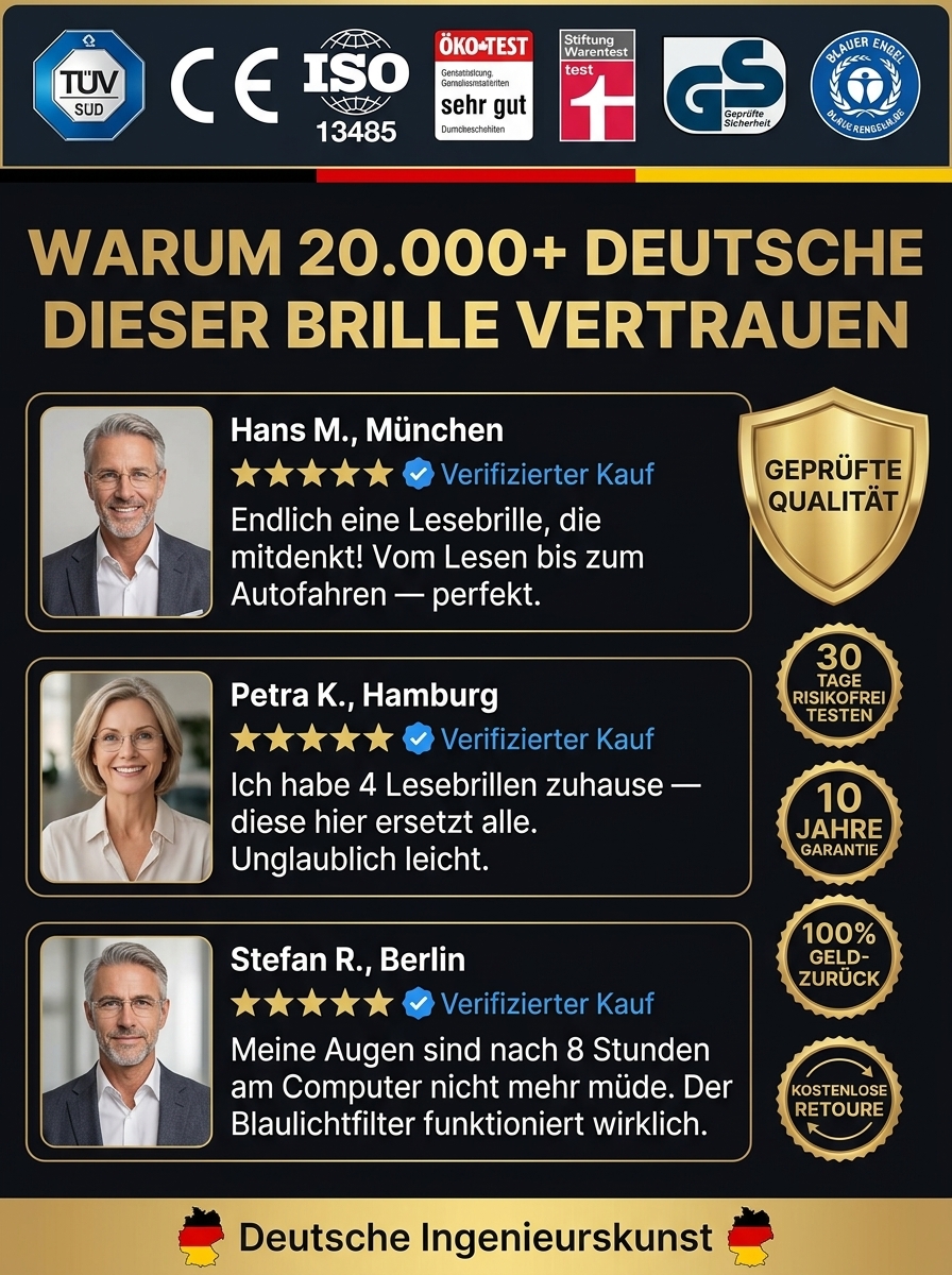 👁️【Blindstellenfreie Gleitsichtbrille】Intelligente Gleitsichtbrille✨Deutsche Forschungskooperation