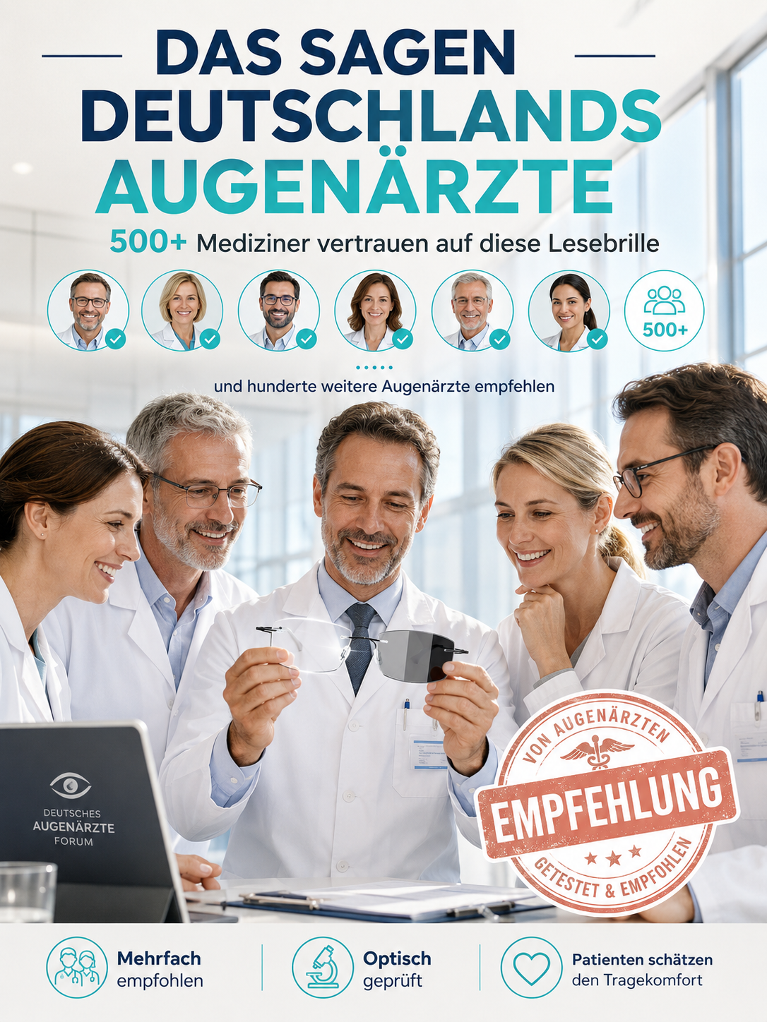 3-in-1 Smarte Brille: Autofokus In 0,2s: Sicht Wie Mit 20!