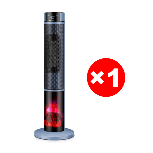 [1 Sekunde schnelles Aufheizen] Dreistufig einstellbare, großflächige 3D-Flammen-Raumheizung