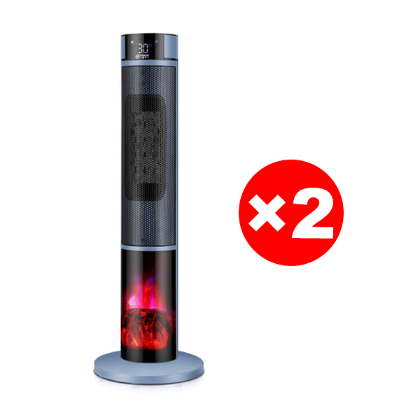 [1 Sekunde schnelles Aufheizen] Dreistufig einstellbare, großflächige 3D-Flammen-Raumheizung