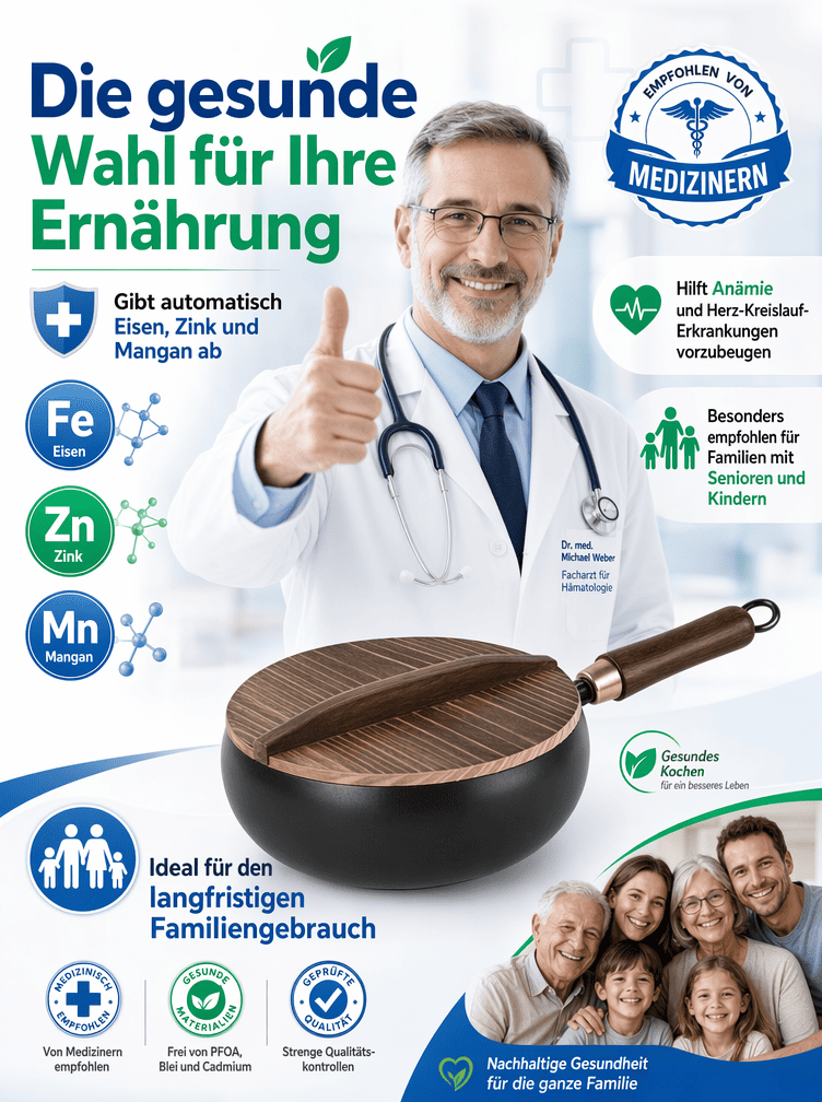【Vom Kochverband empfohlen】Deutsche Industriequalität – 100% ohne Beschichtung! 