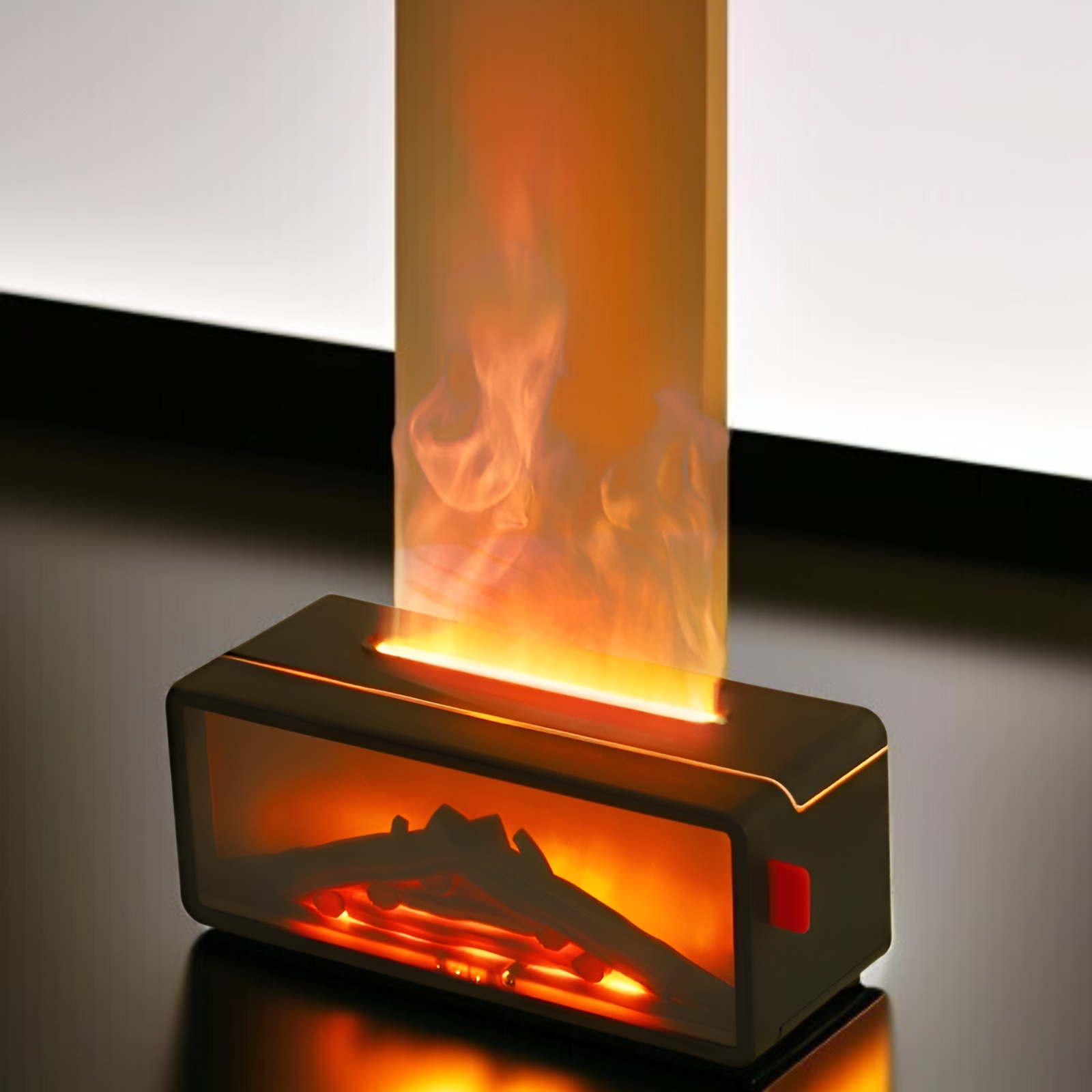 3D-Kaminflammen Aroma-Luftbefeuchter mit Fernbedienung und Farbwechsel