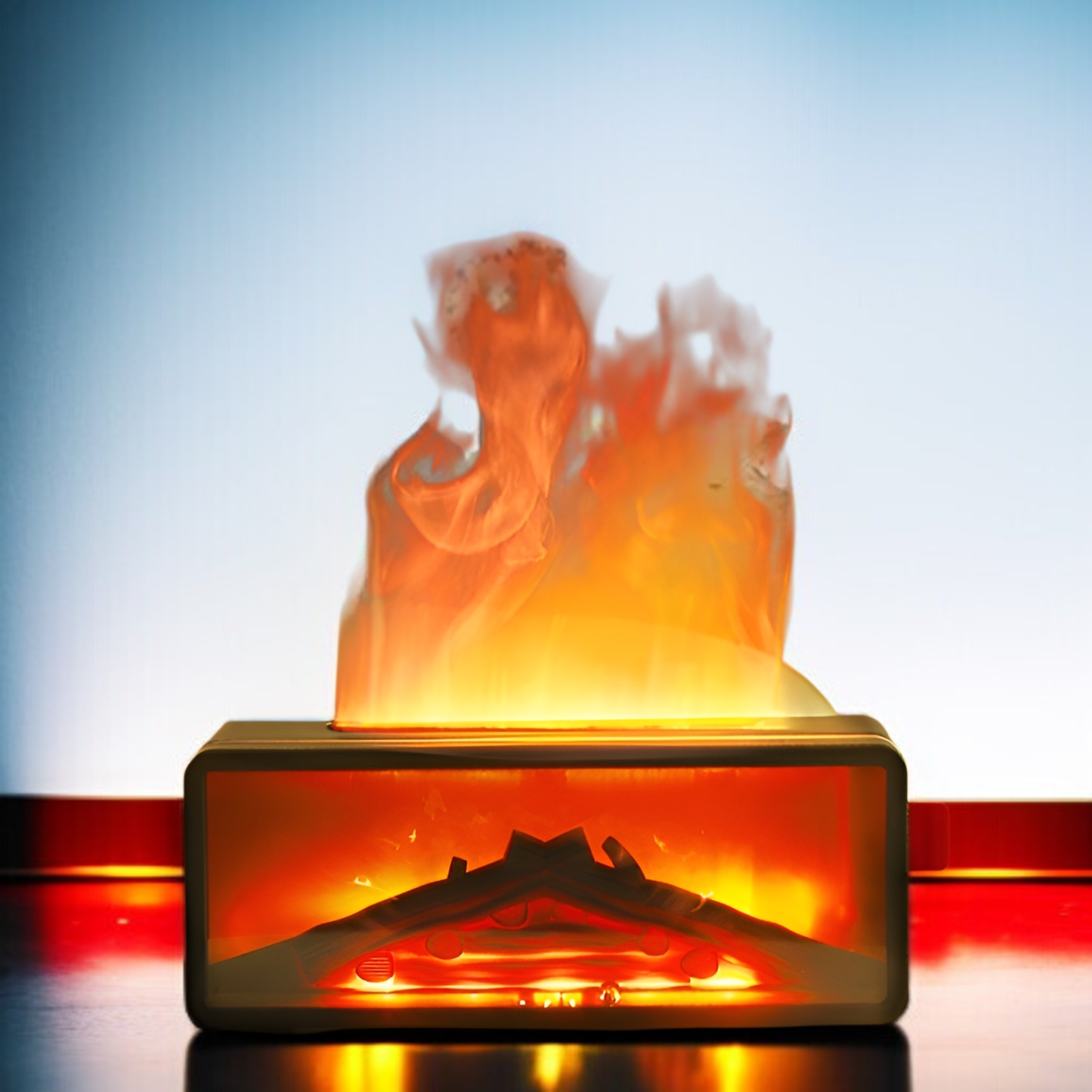 3D-Kaminflammen Aroma-Luftbefeuchter mit Fernbedienung und Farbwechsel