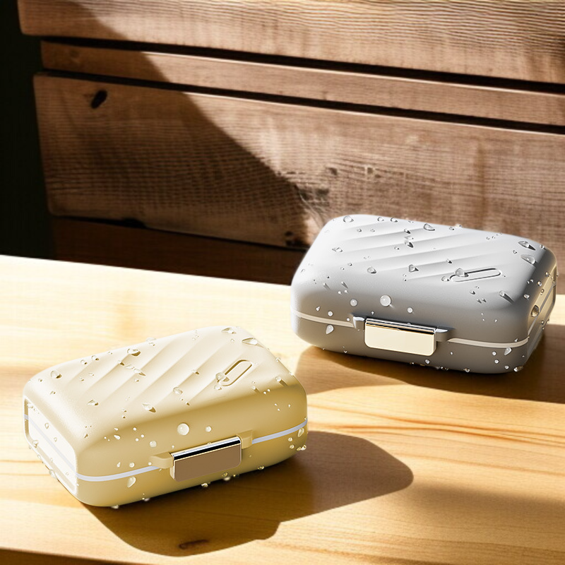 Frosted Pillendose 7 Tage Medikamentendosierer Tragbar