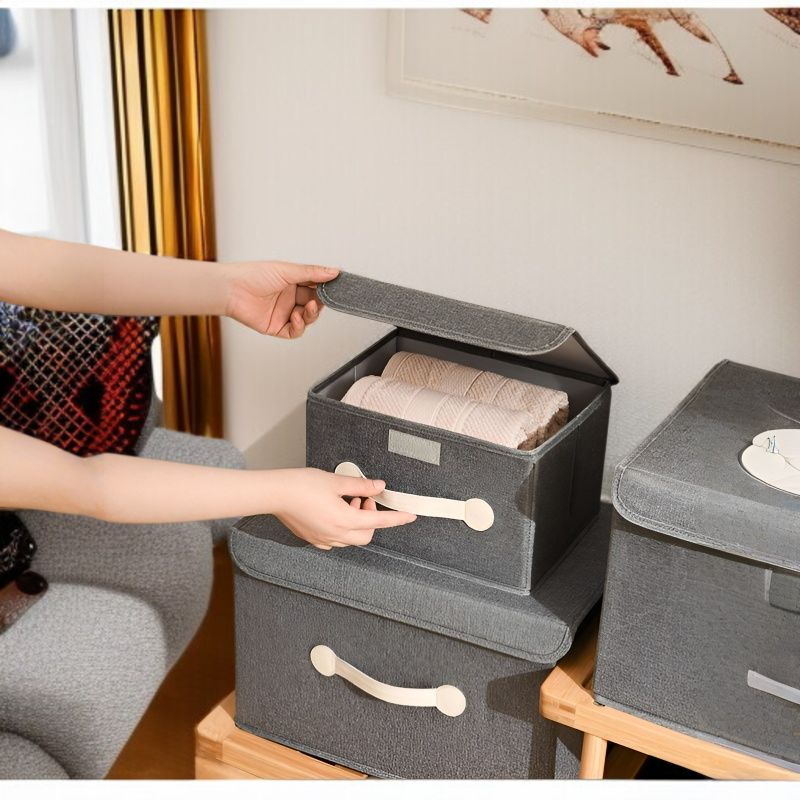 Großer Aufbewahrungskorb mit hoher Kapazität und angenehmem Stoff