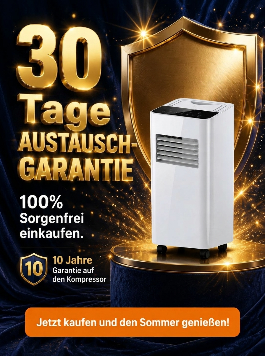 Mobile Klimaanlage ohne Montage