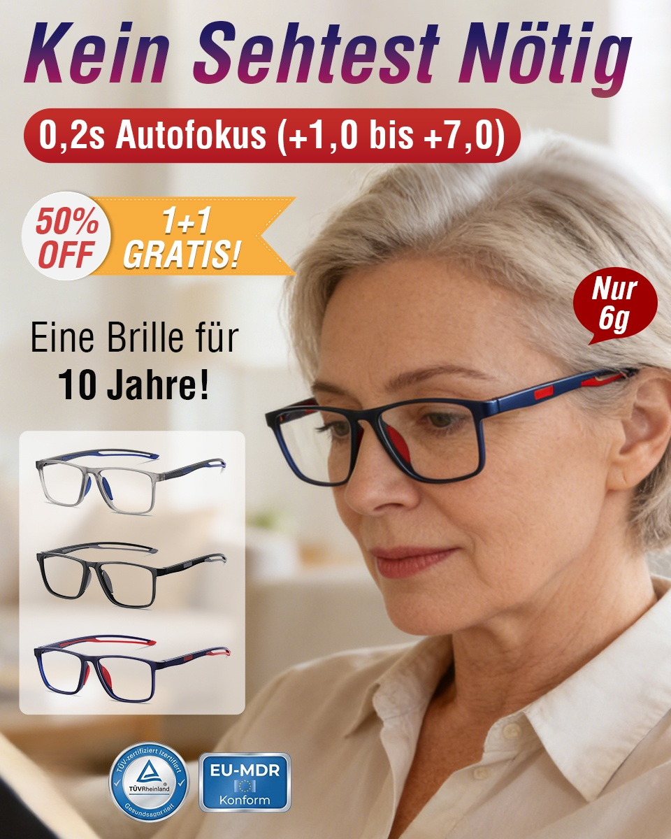 Ultraleichte Sport-Lesebrille mit intelligentem Zoom