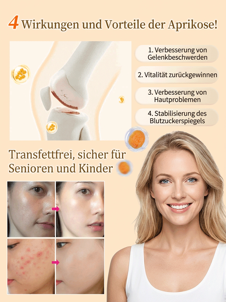 【Von Herz-Kreislauf-Spezialisten empfohlen】 Bayerns Spezialität: Getrocknete Aprikosen