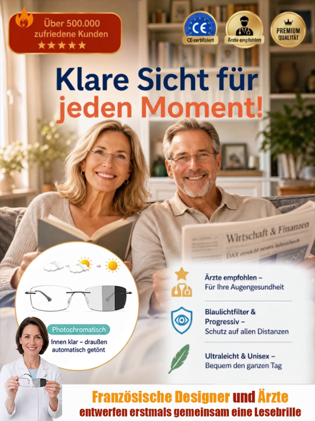 3-in-1 Smarte Brille: Autofokus In 0,2s: Sicht Wie Mit 20!