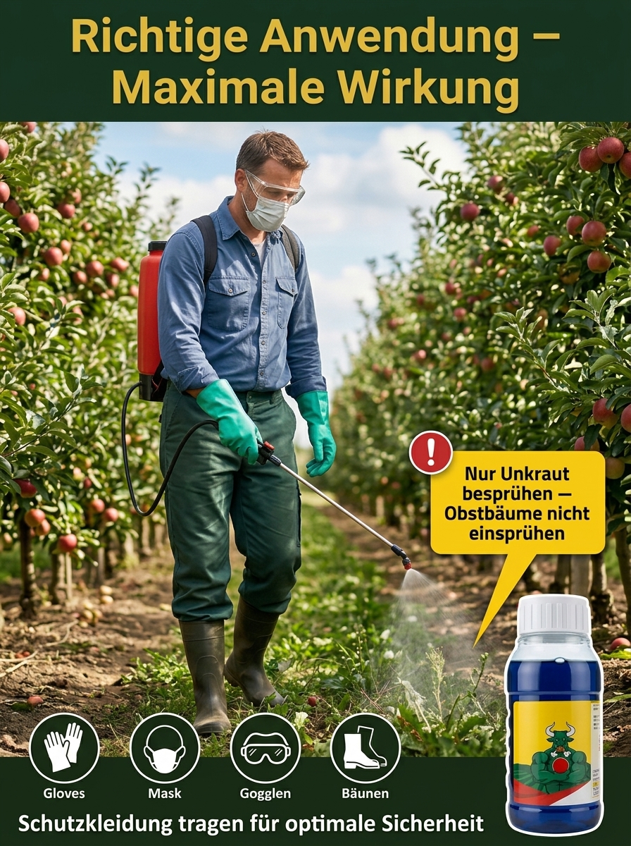 Präzises Ammoniumsalz von Glufosinat, Wurzelzerstörendes Herbizid, Glufosinat-Unkrautbekämpfungsmitt