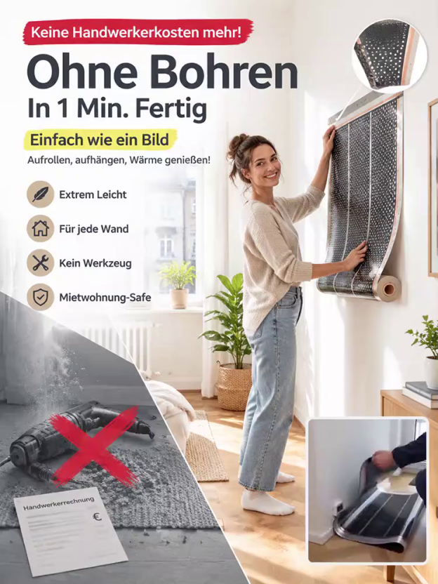Premium Graphen-Wandheizung – Wohlige Wärme In 3 Sekunden Ohne Hohe Stromkosten