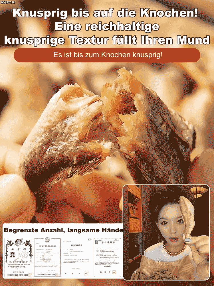 【Nutri-Score A】100% natürlicher Fisch-Snack! Nordischer Tiefsee-Wildfang!